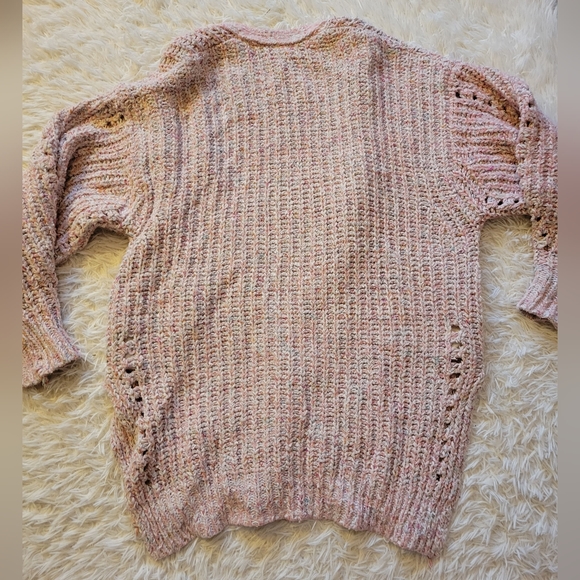 Free People Long Knit Pink Cardigan - Picture 10 of 10